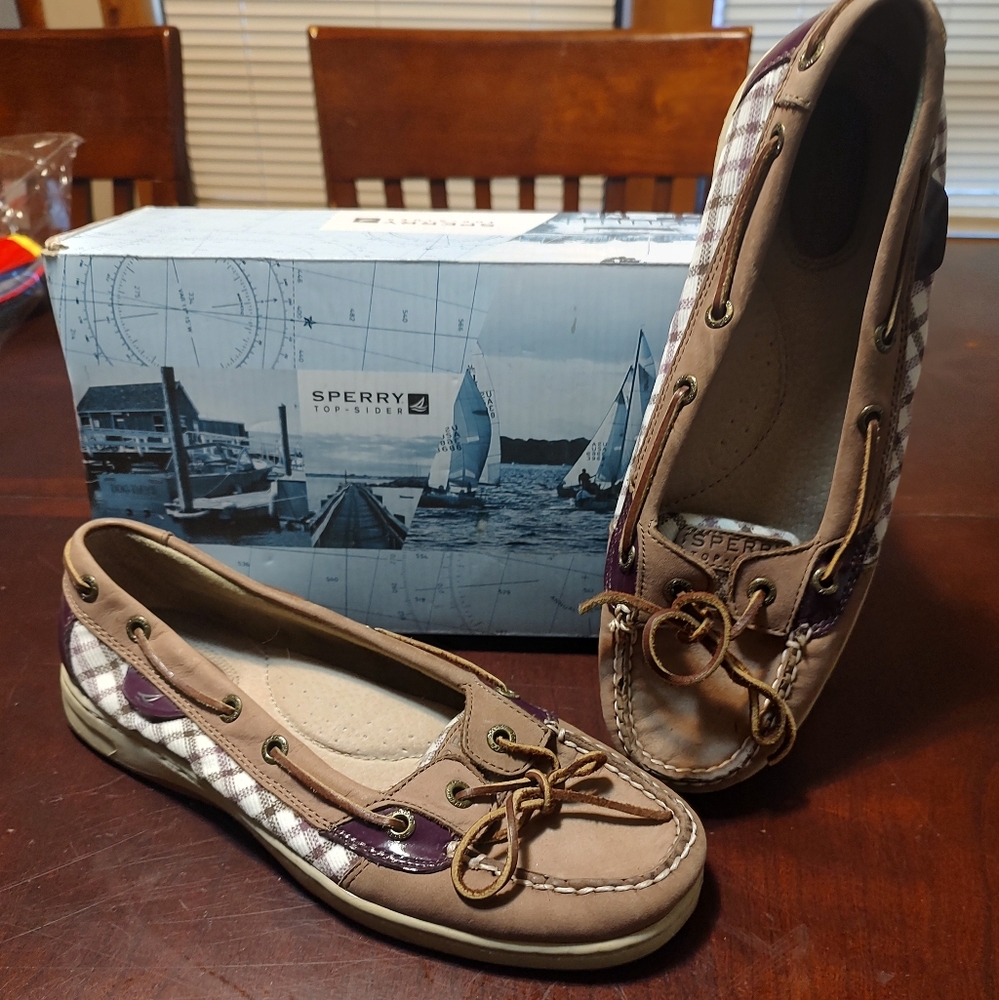 Sperry Angelfish Greige Nubuck Women's Footwear